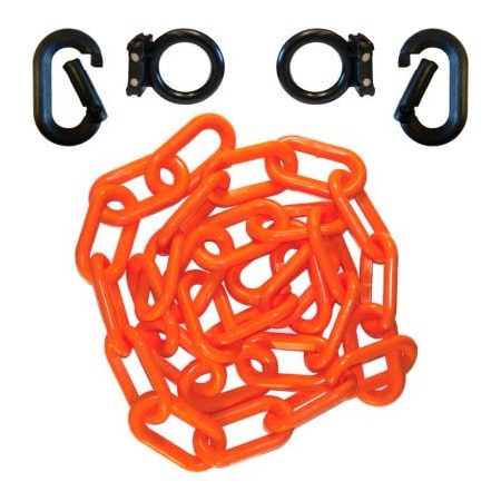 Gec Mr. Chain Loading Dock Kit With Plastic Chain, Black/Safety Orange 72312